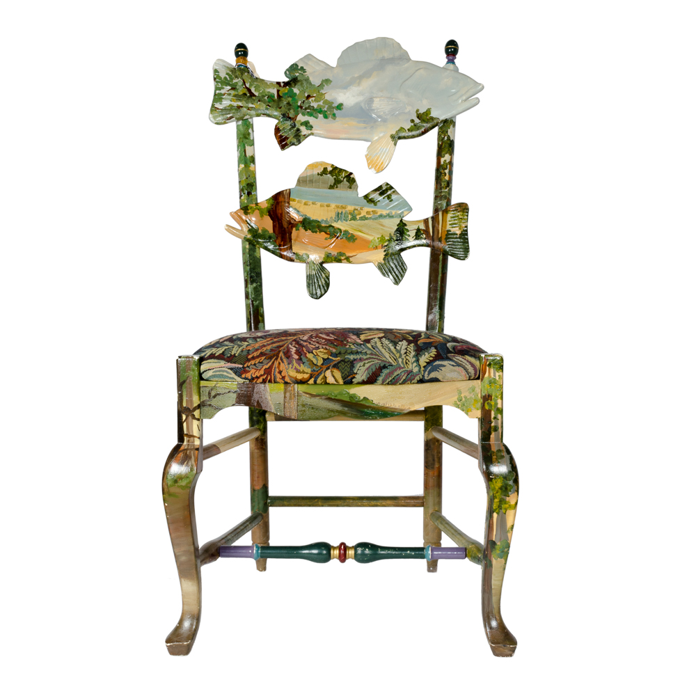 MacKenzie-Childs Forest Fish Chair