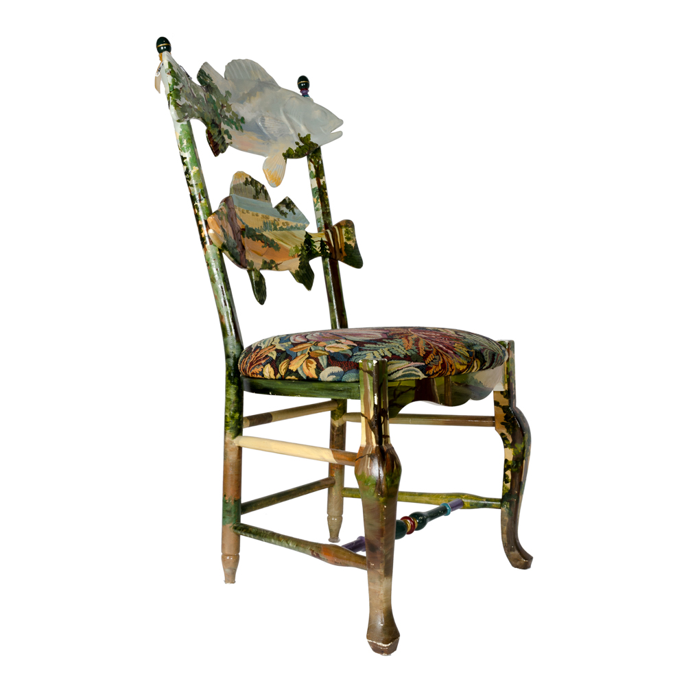 MacKenzie-Childs Forest Fish Chair