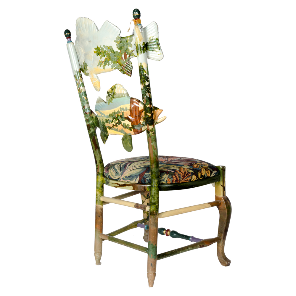 MacKenzie-Childs Forest Fish Chair