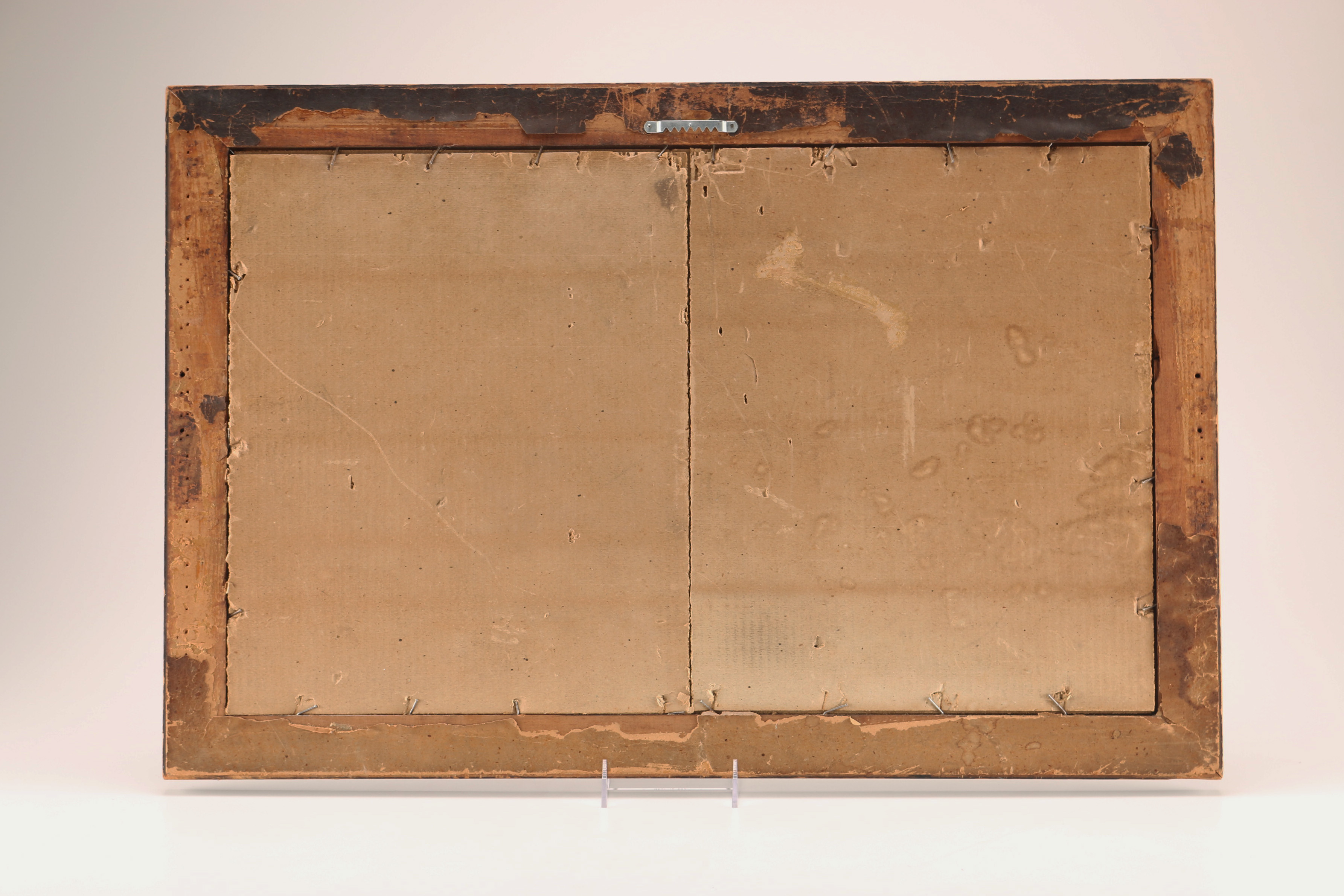 Antique J. Haller Dry Point Engraving on Woven Paper