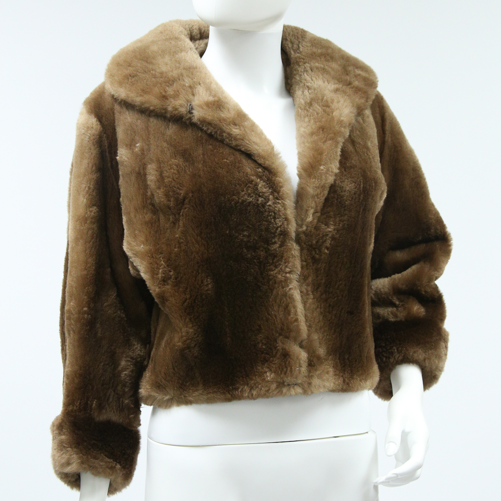 Vintage Marshall Field & Co. Sheared Alpaca Jacket