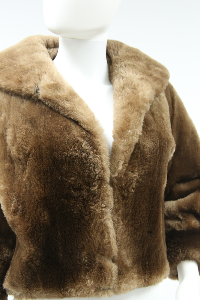 Vintage Marshall Field & Co. Sheared Alpaca Jacket