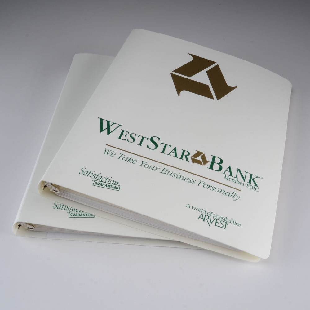 Two West Star Bank Stamp Collection Binders