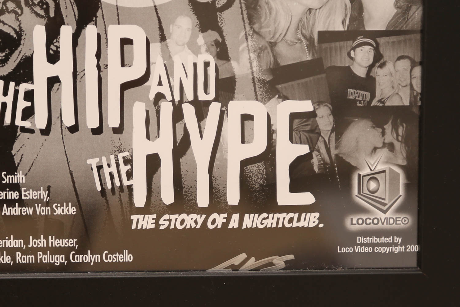 Club Clau "Hip and the Hype" Movie Poster Signed by Andrew VanSickle