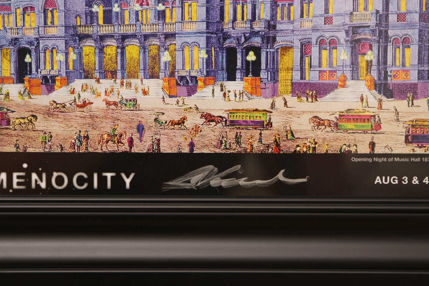 Andrew VanSickle "Opening Night of Music Hall 1878/Lumenocity" Signed Limited Edition Poster