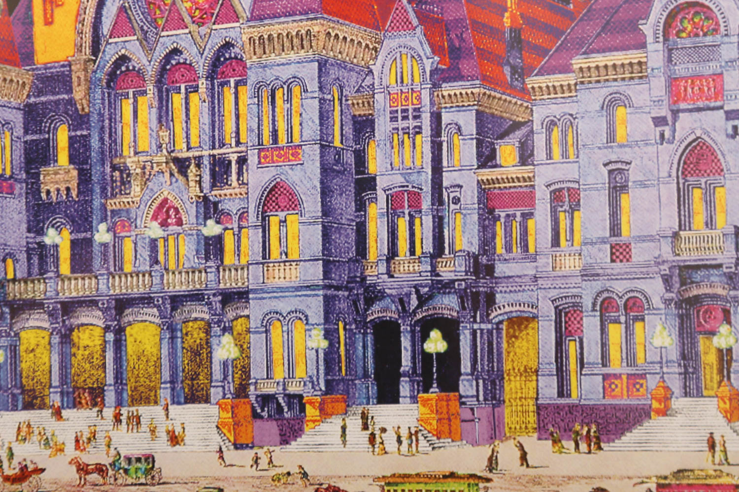 Andrew VanSickle "Opening Night of Music Hall 1878/Lumenocity" Signed Limited Edition Poster