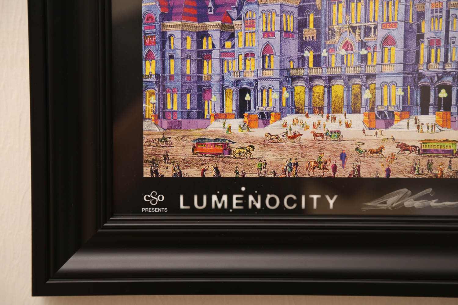 Andrew VanSickle "Opening Night of Music Hall 1878/Lumenocity" Signed Limited Edition Poster