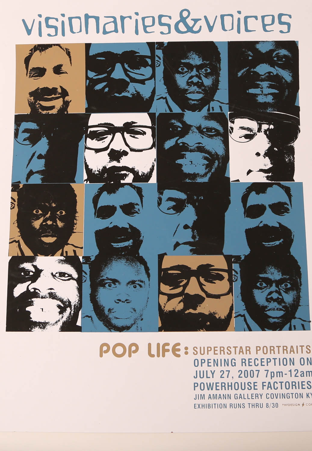 Large Collection of Signed Exhibition Posters Including Paul Warhola