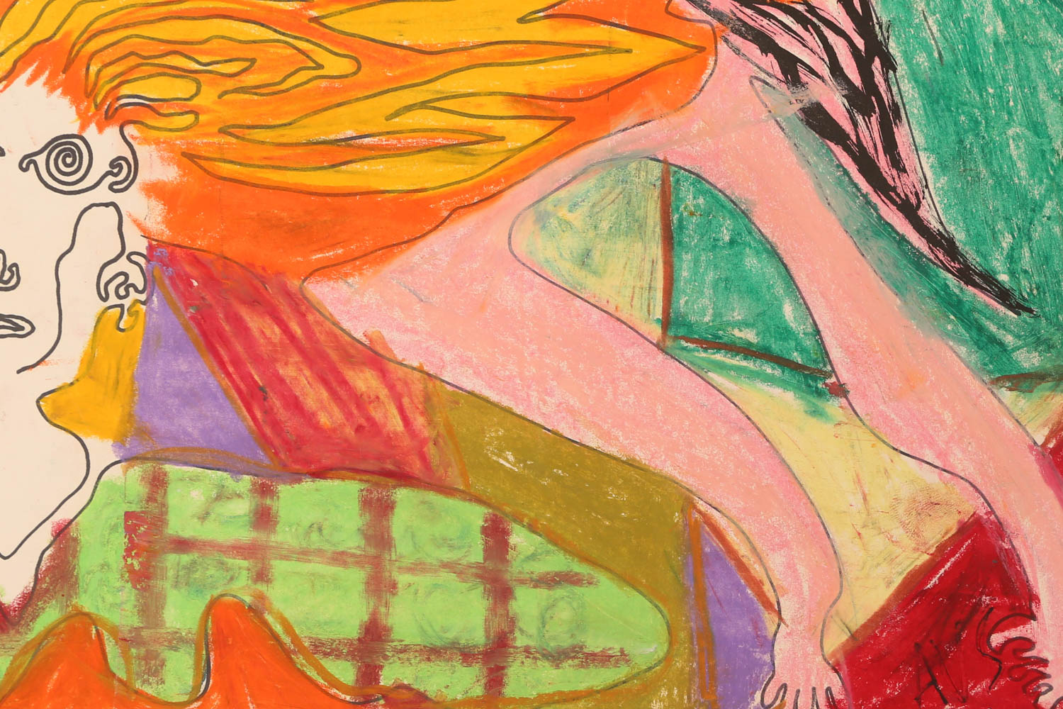 Andrew VanSickle "Guardian Angel Check Cashing" Signed Pastel Drawing