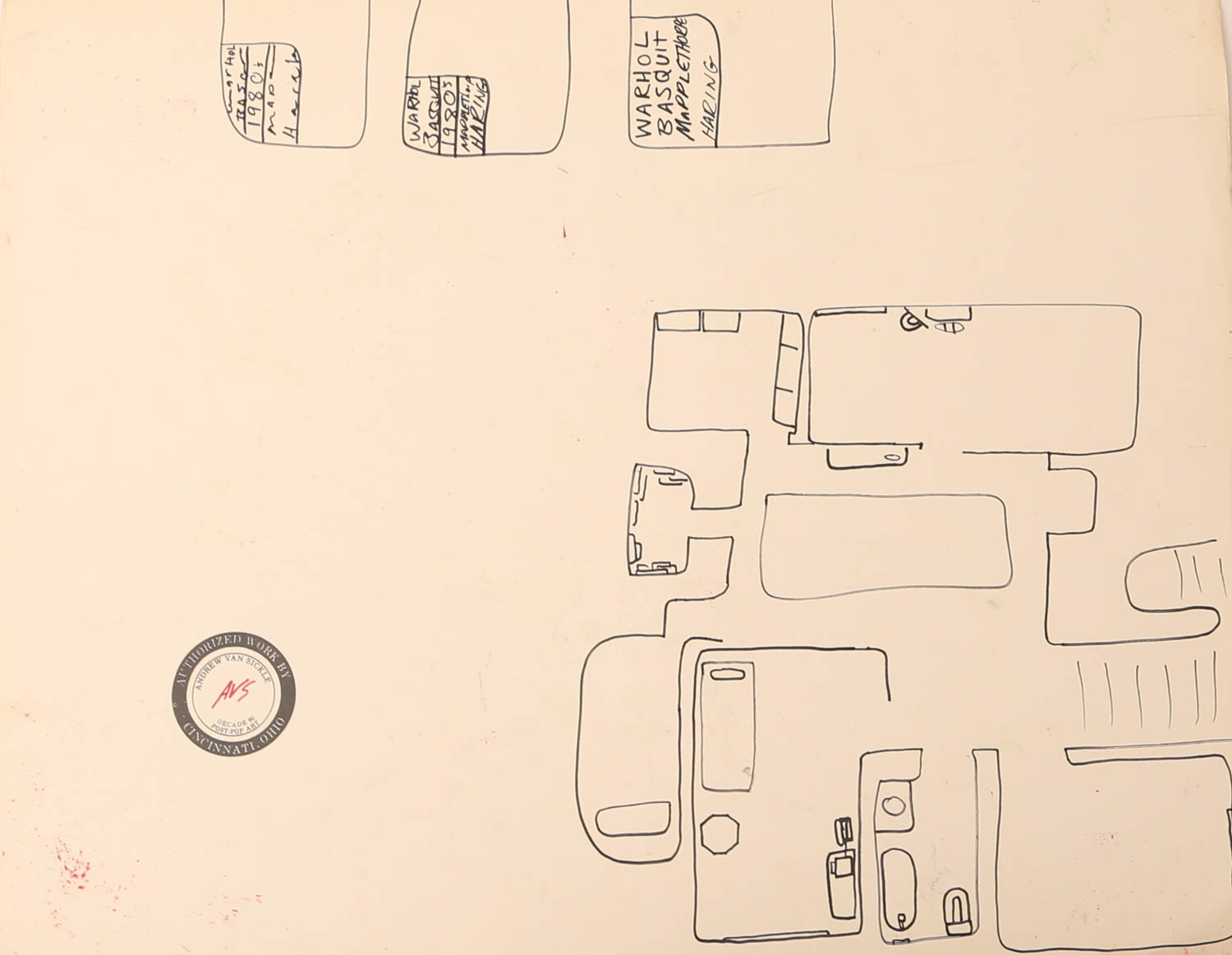 Andrew VanSickle "Guardian Angel Check Cashing" Signed Pastel Drawing