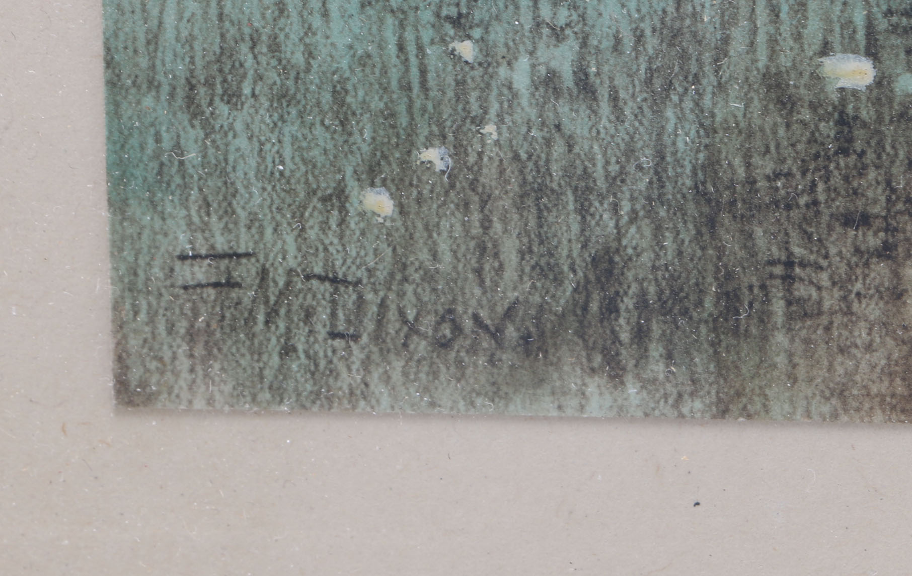 Framed F. M. Dixon Color Pencil Still Life