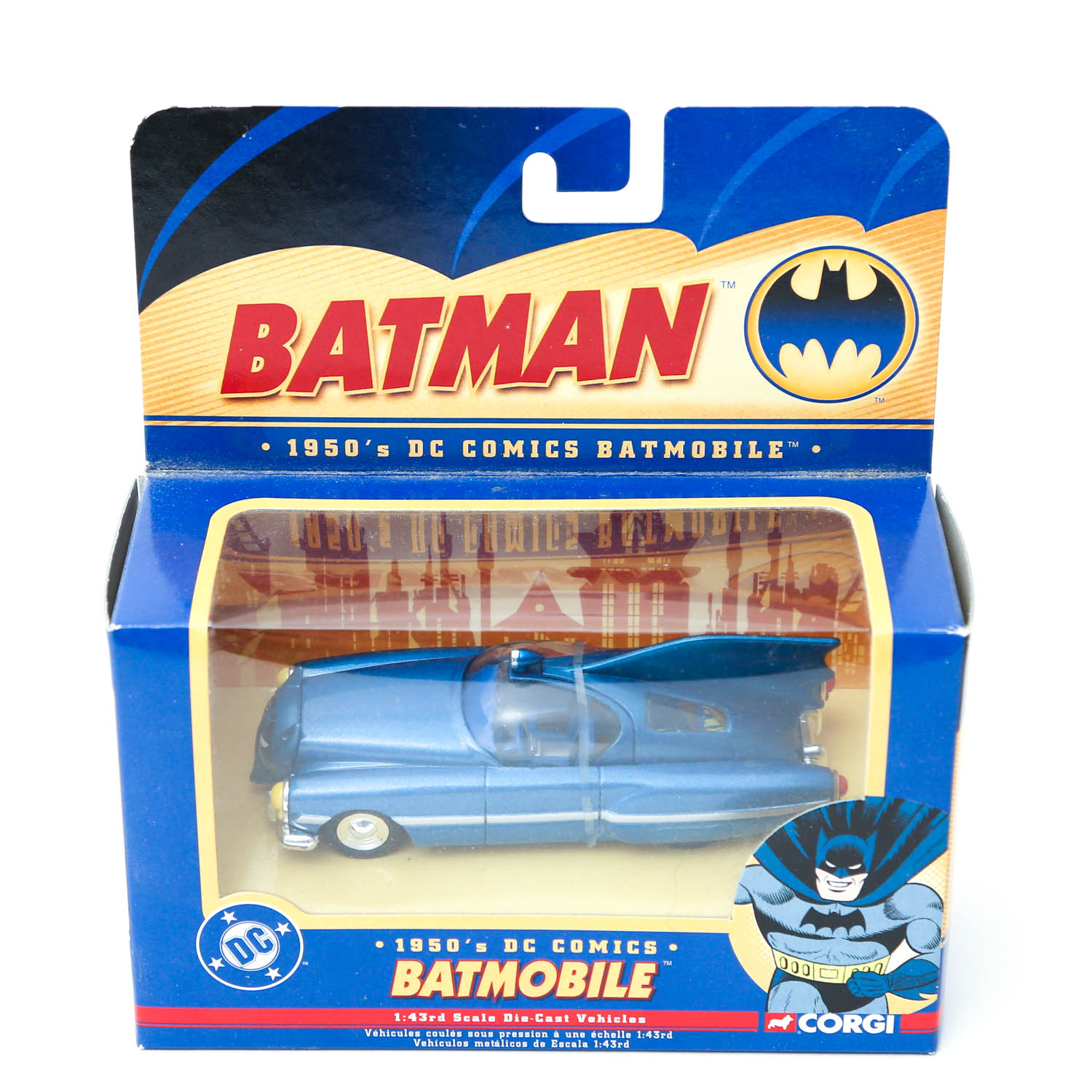 Collection of Vintage Diecast Corgi Batman Batmobile Model Cars