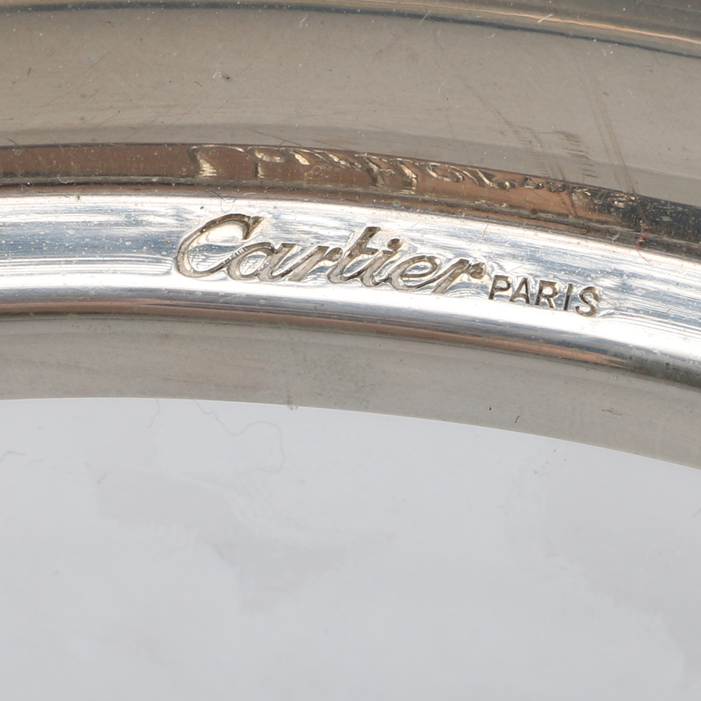 Cartier Sterling and Crystal Caviar Set