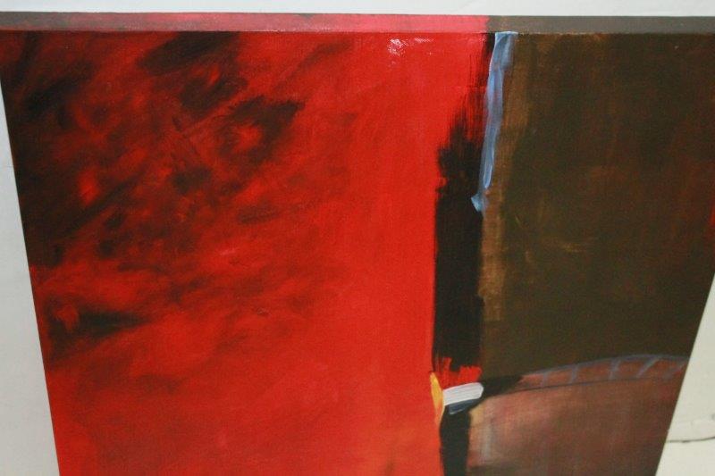 Original Abstract Oil On Canvas