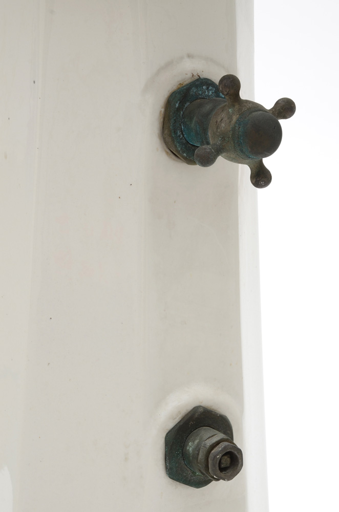 Vintage Crane Porcelain Water Fountain