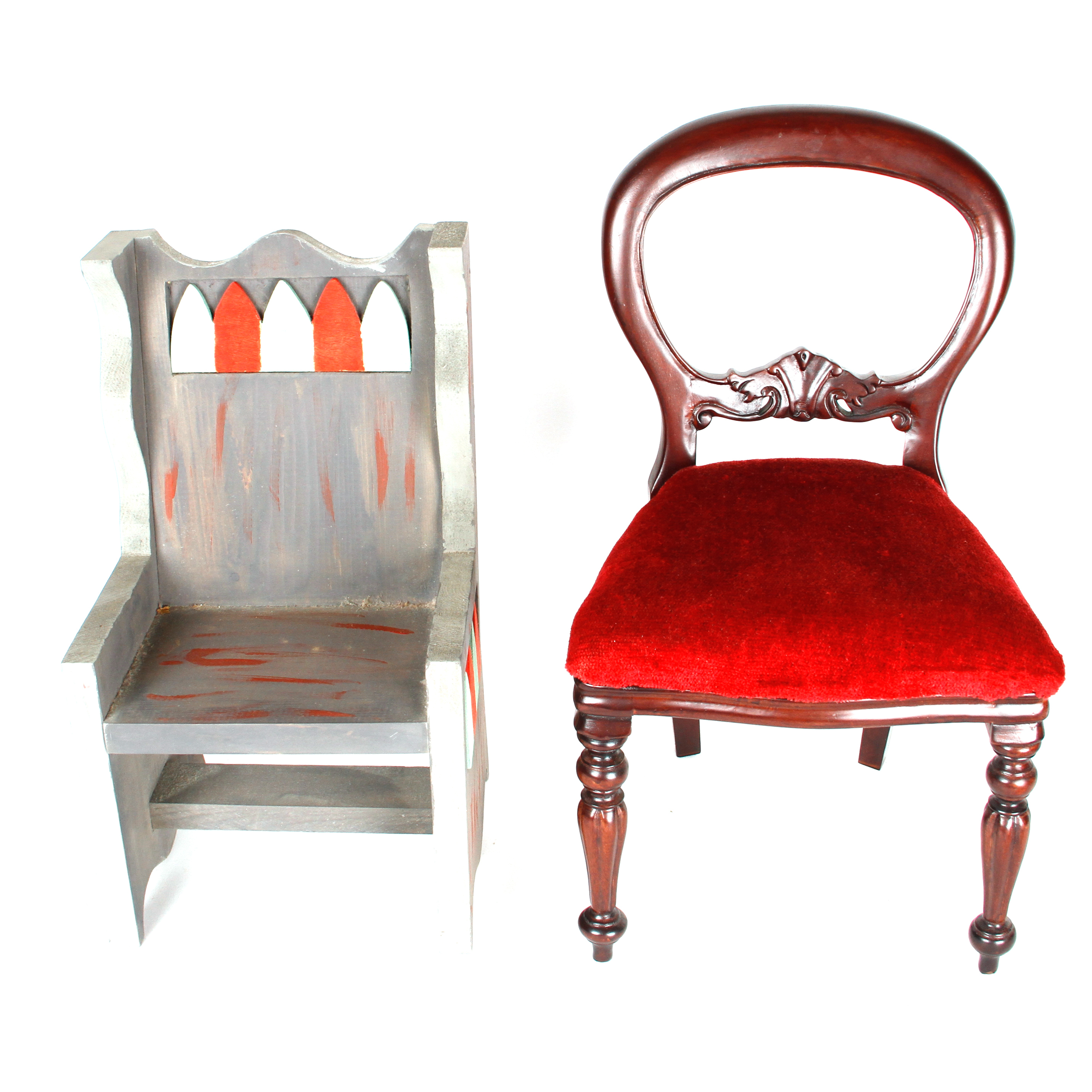 Pair of Vintage Doll Sized Chairs