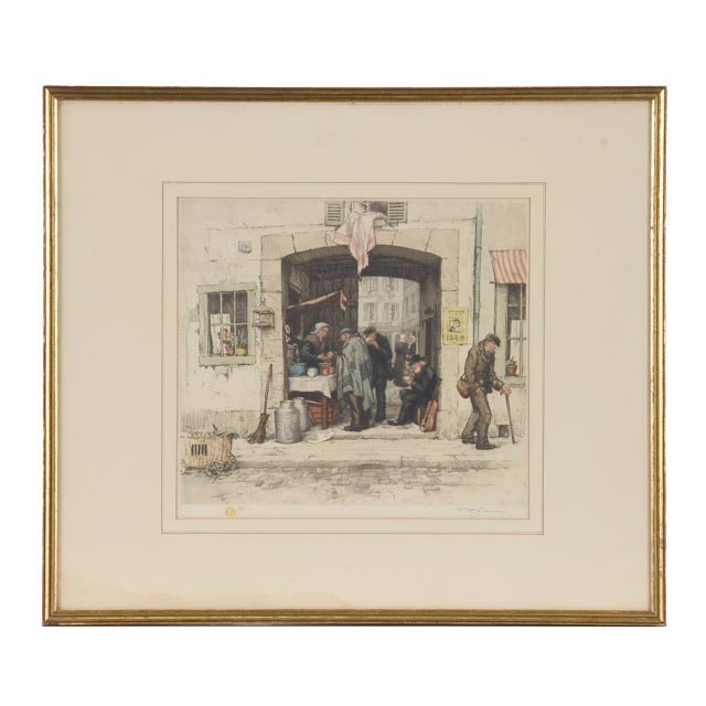 Tavik Frantisek Šimon Original Signed Soft Ground Etching - WVXU