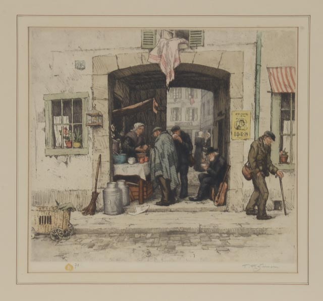 Tavik Frantisek Šimon Original Signed Soft Ground Etching - WVXU