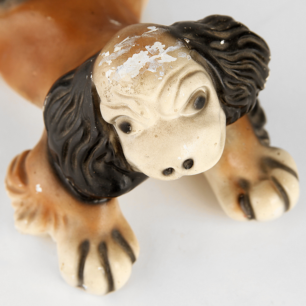 Chalkware Dog Figure