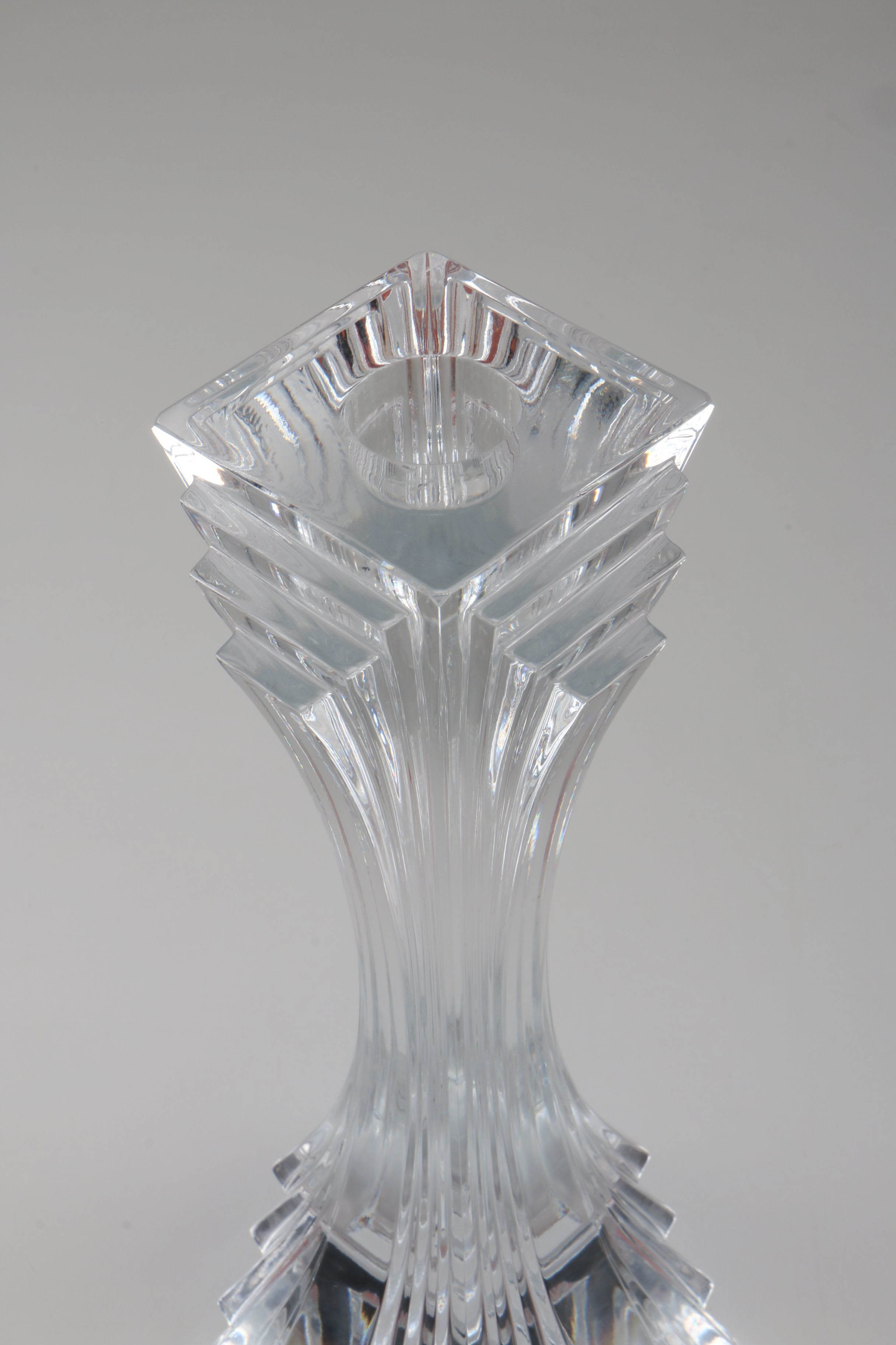 Crystal Assortment with Waterford Wine Glasses and Candlesticks