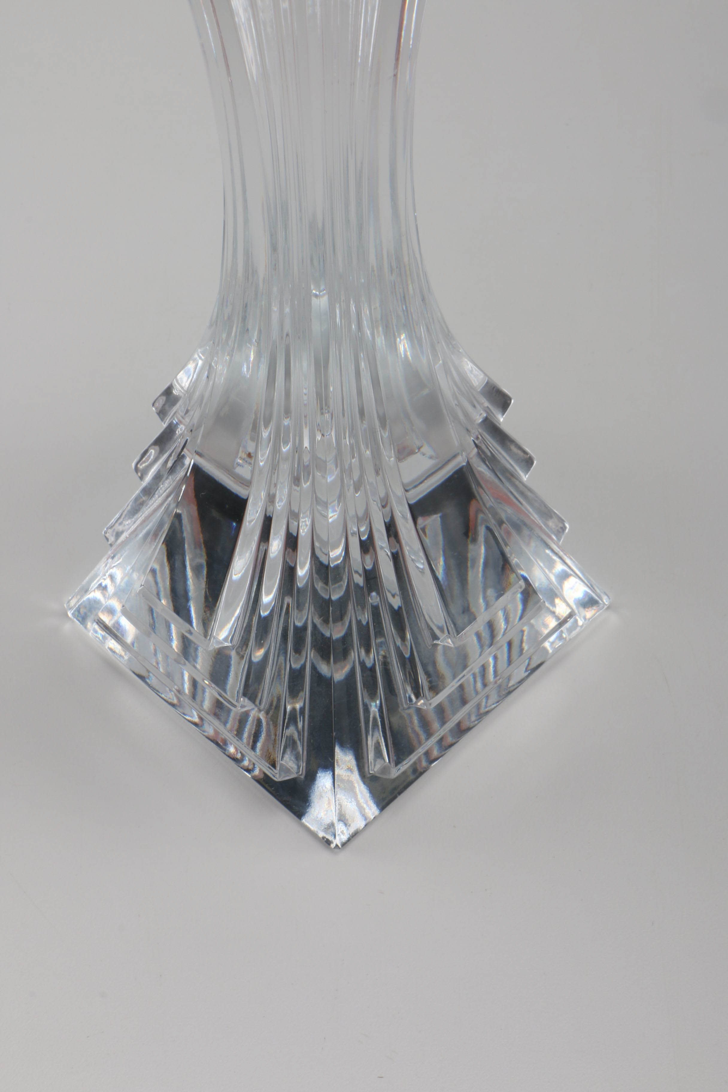 Crystal Assortment with Waterford Wine Glasses and Candlesticks