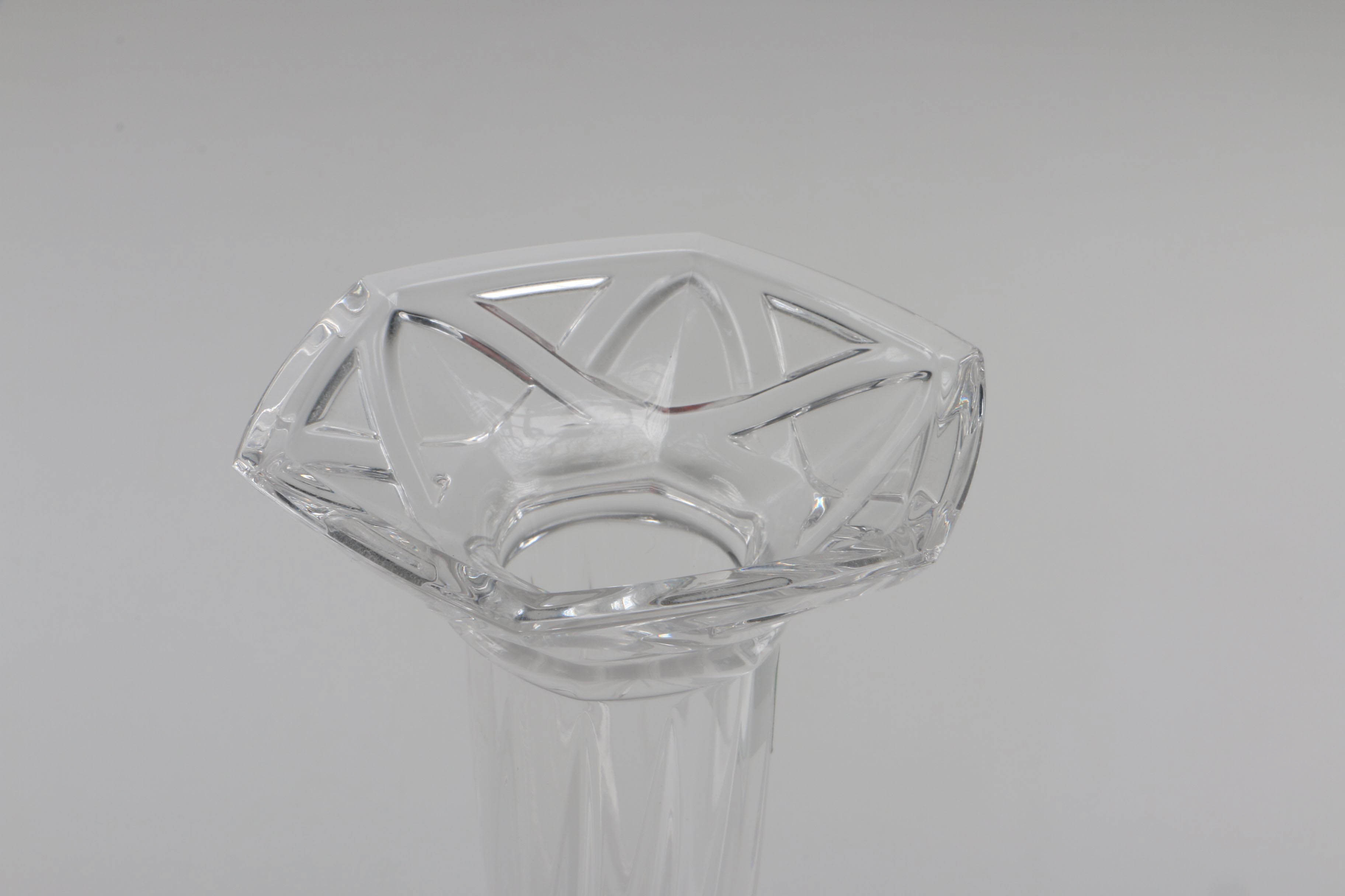 Crystal Assortment with Waterford Wine Glasses and Candlesticks