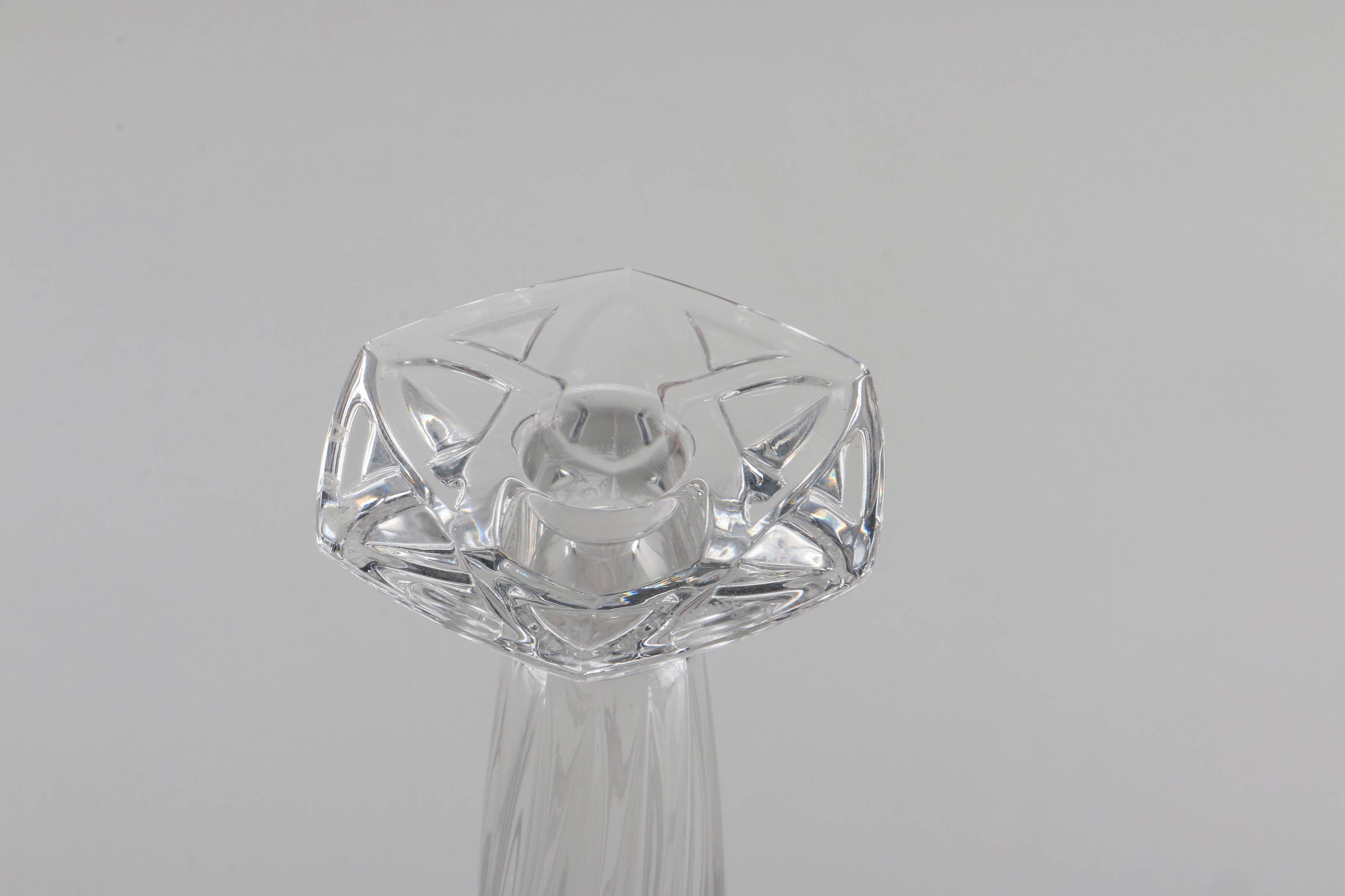 Crystal Assortment with Waterford Wine Glasses and Candlesticks