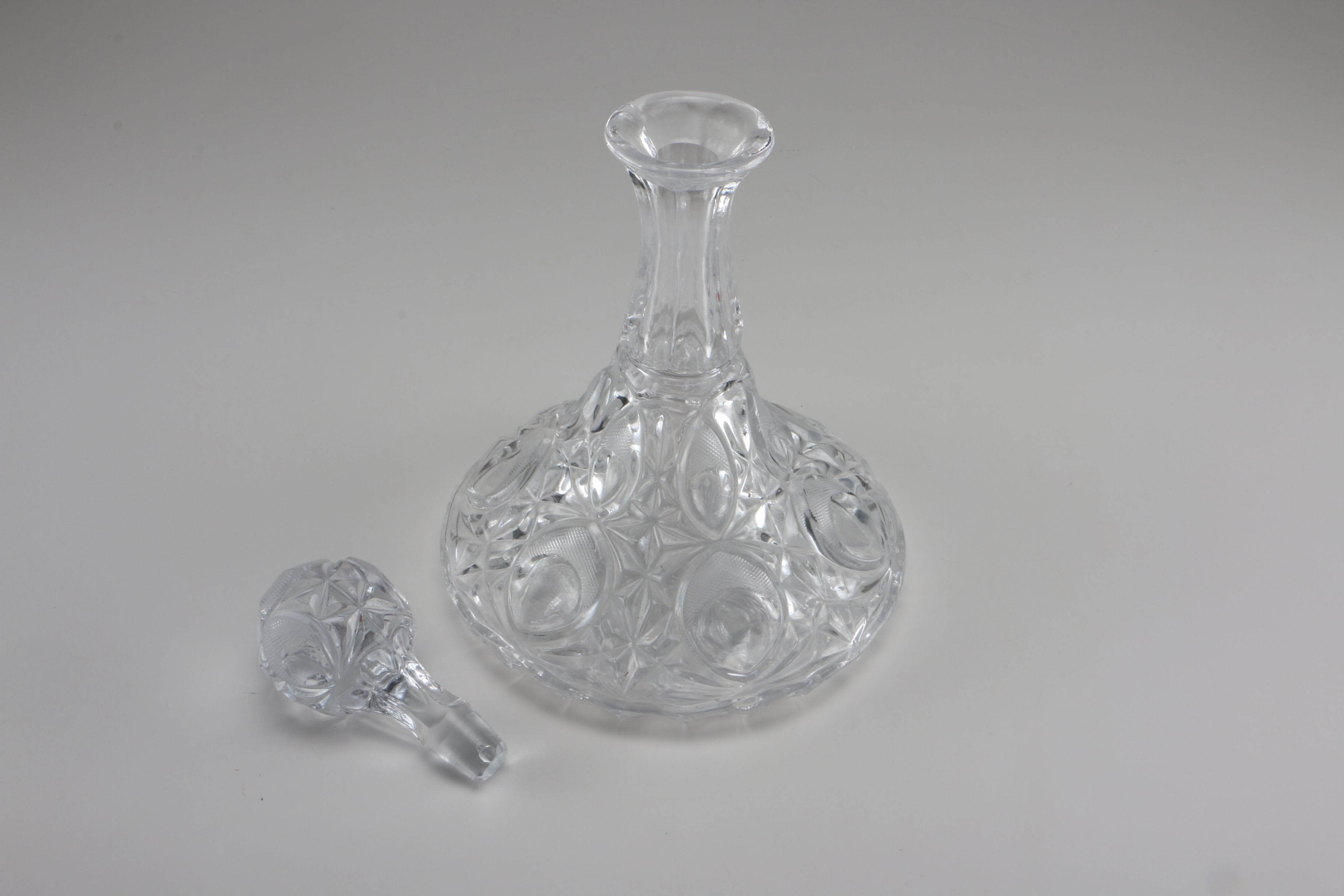 Green Pressed Glass Berry Bowls