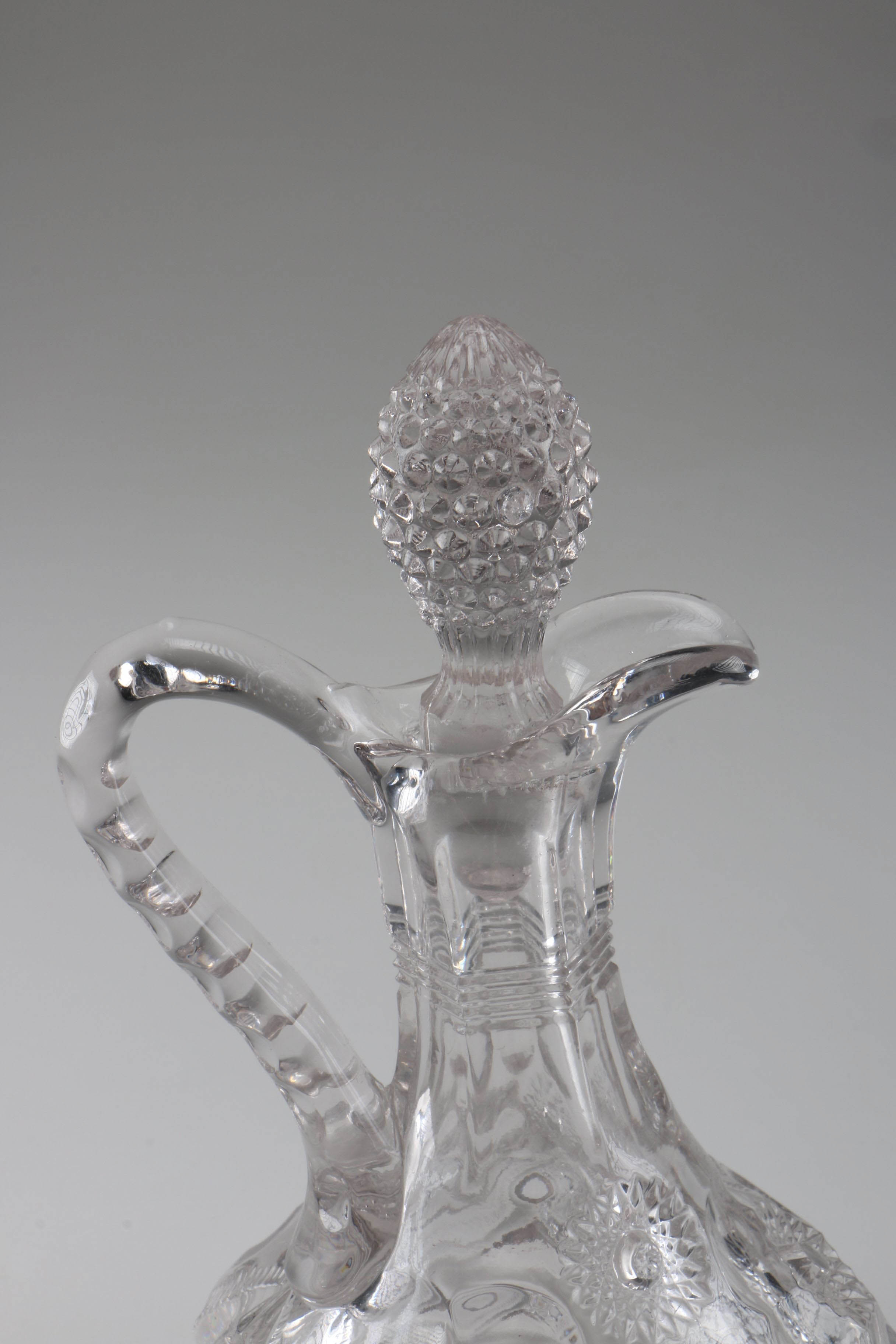 Green Pressed Glass Berry Bowls