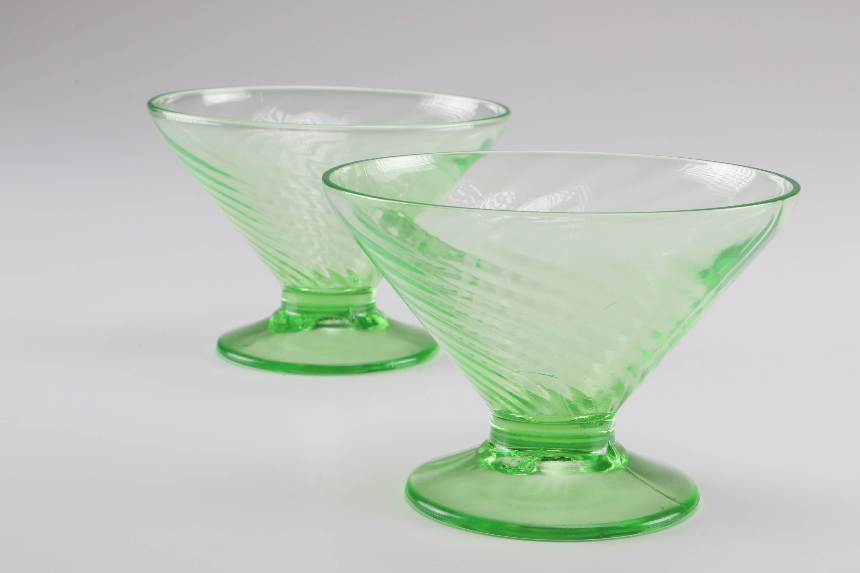 Green Depression Glass Assortment