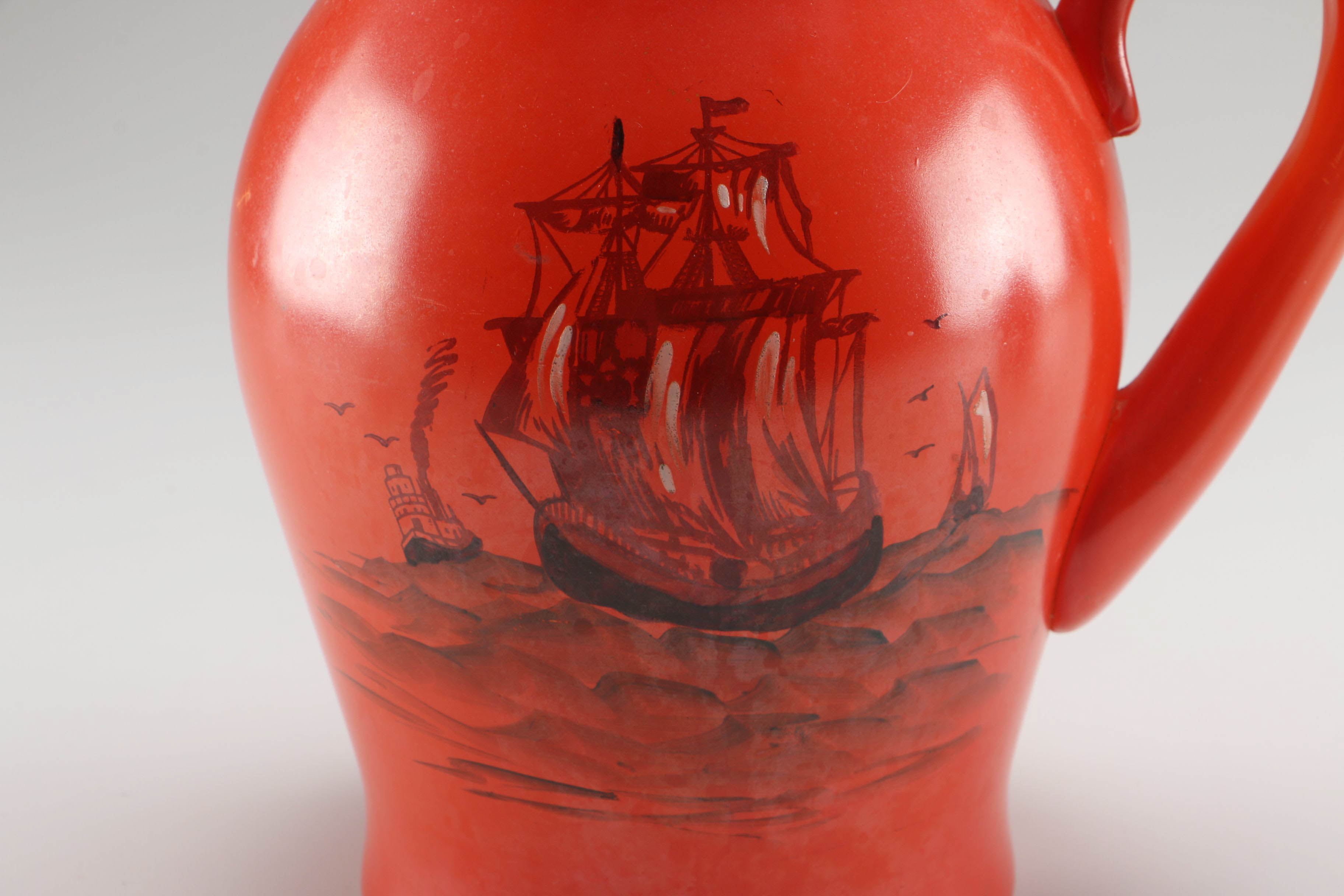 Ceramic Tea Pot and Pitcher Pair