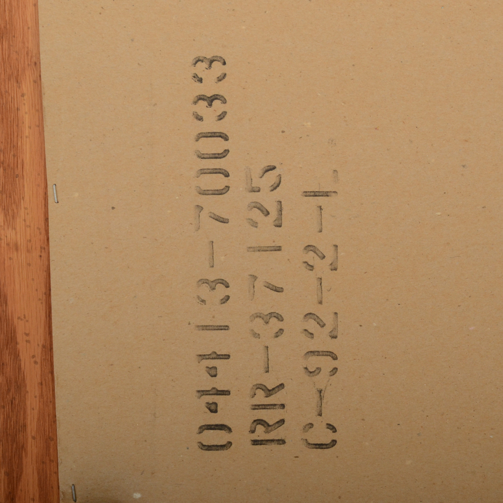 Stanley Oak Late Victorian Style Triple Dresser with Large Mirror