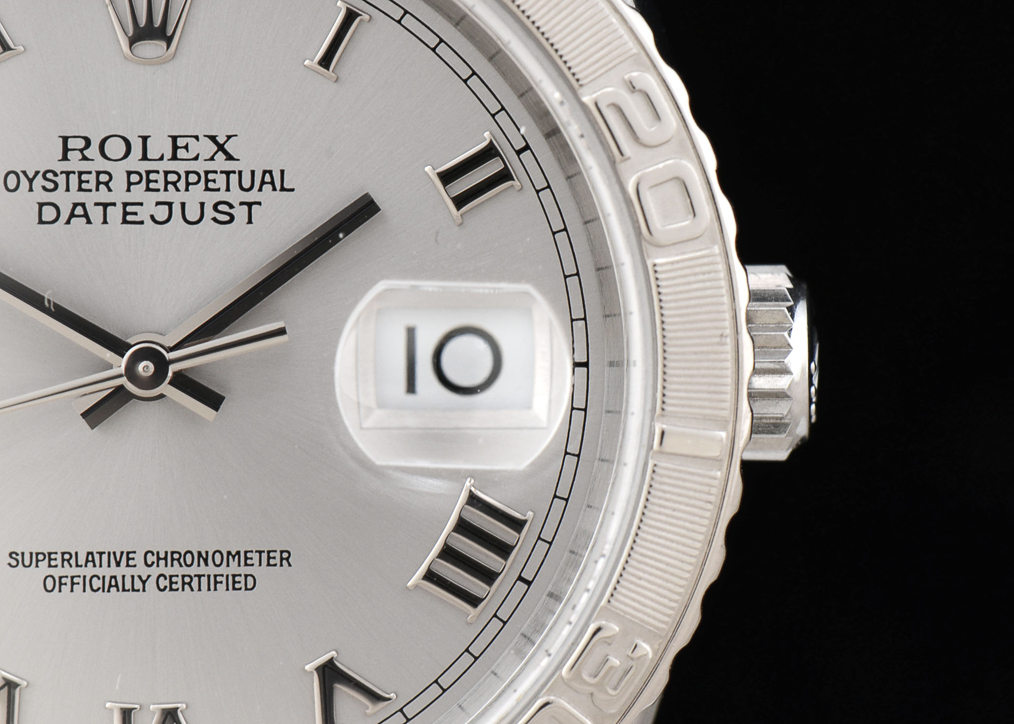 Rolex Datejust Turnograph 16264 18K White Gold and Steel Auto