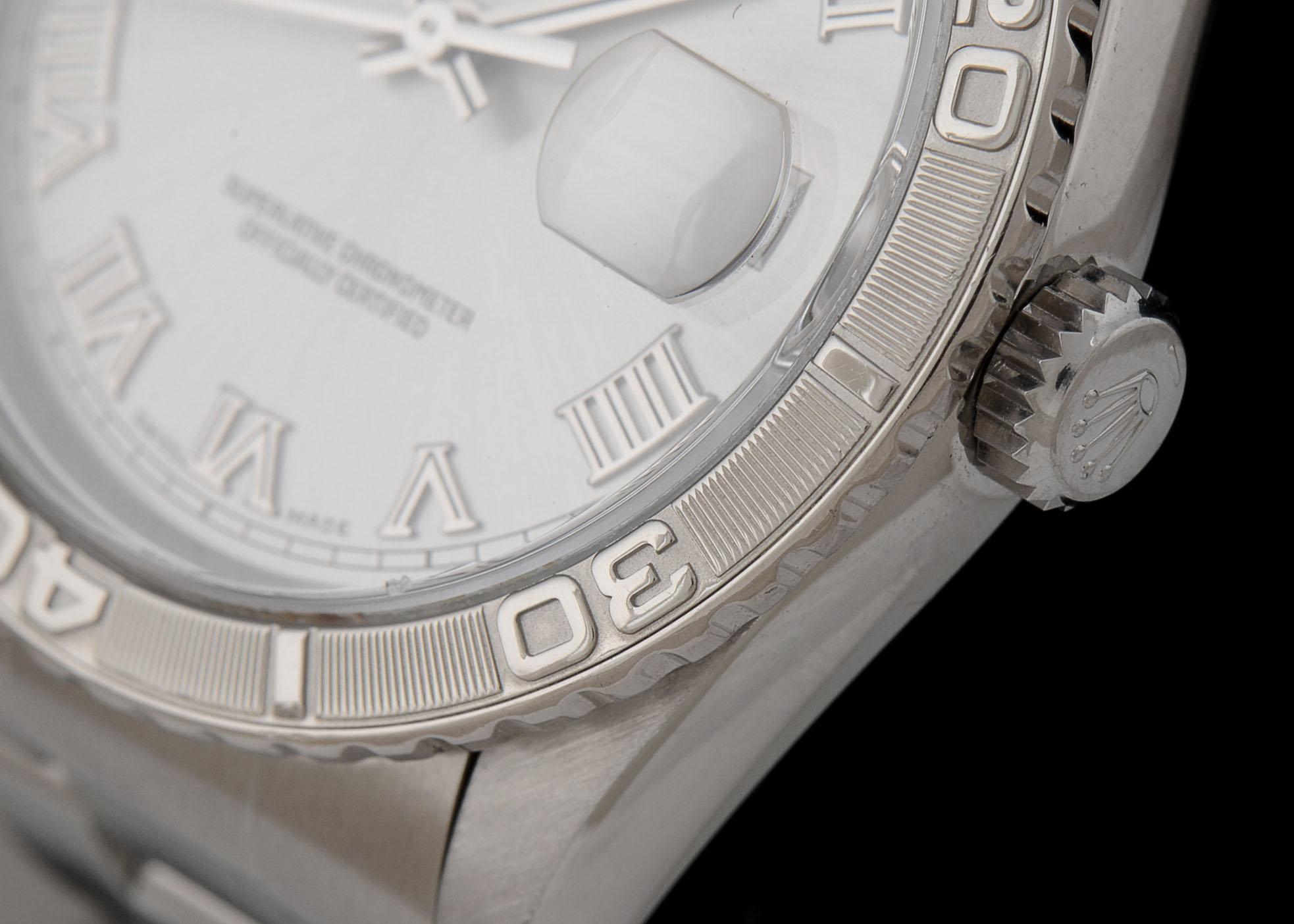 Rolex Datejust Turnograph 16264 18K White Gold and Steel Auto