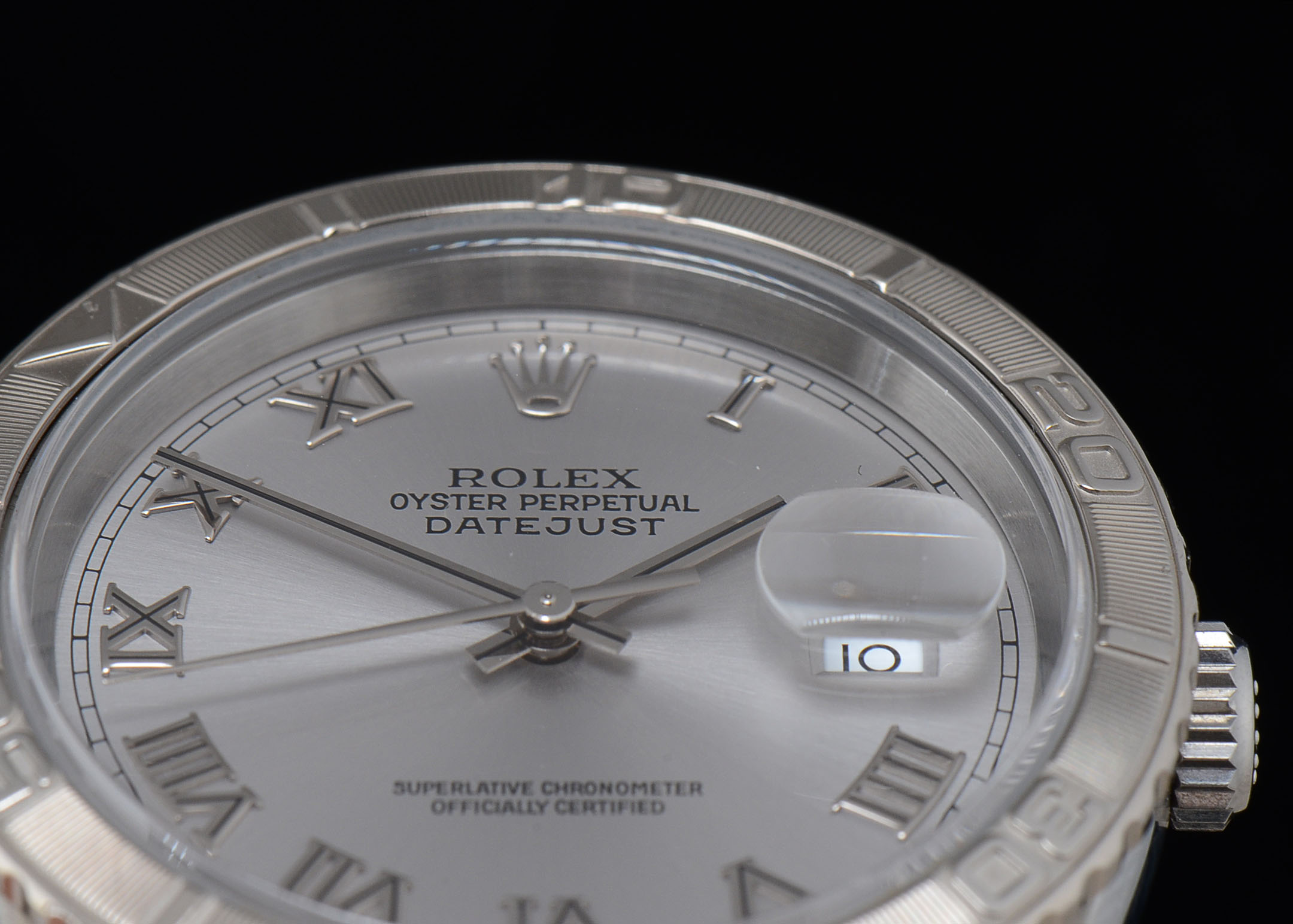 Rolex Datejust Turnograph 16264 18K White Gold and Steel Auto