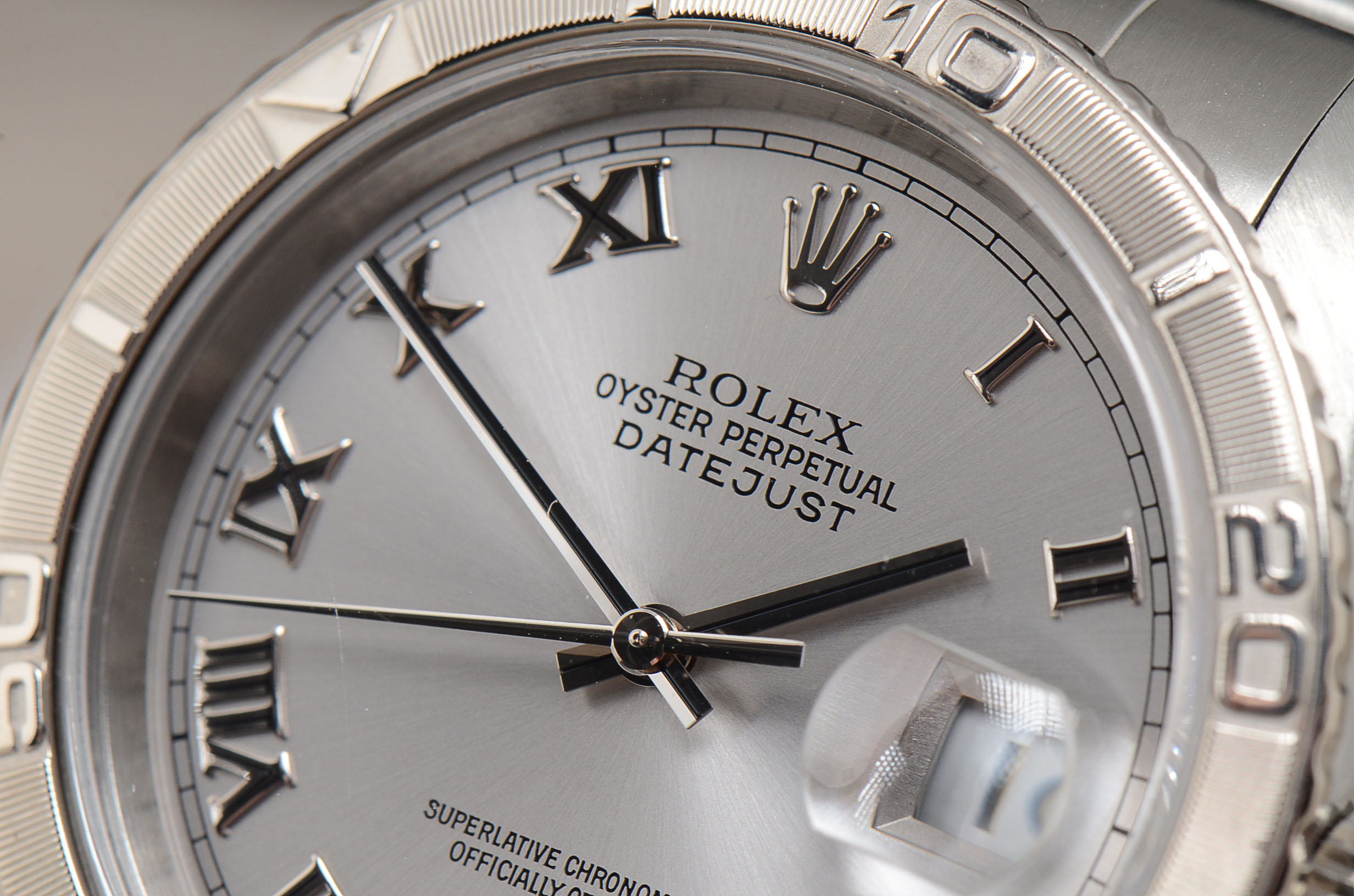 Rolex Datejust Turnograph 16264 18K White Gold and Steel Auto