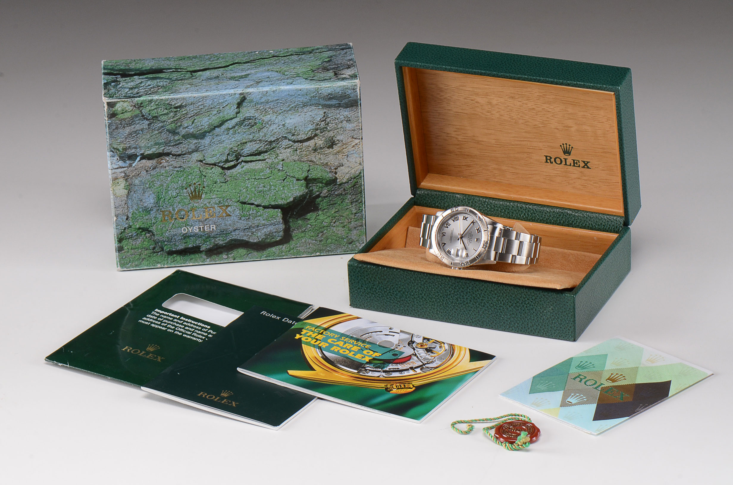 Rolex Datejust Turnograph 16264 18K White Gold and Steel Auto