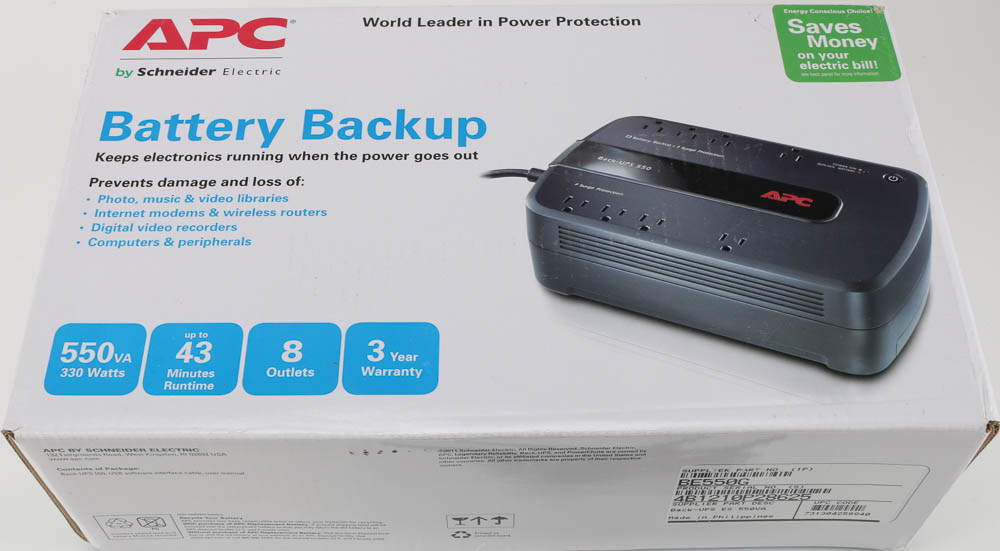 APC Battery Backup Unit With Surge Protector