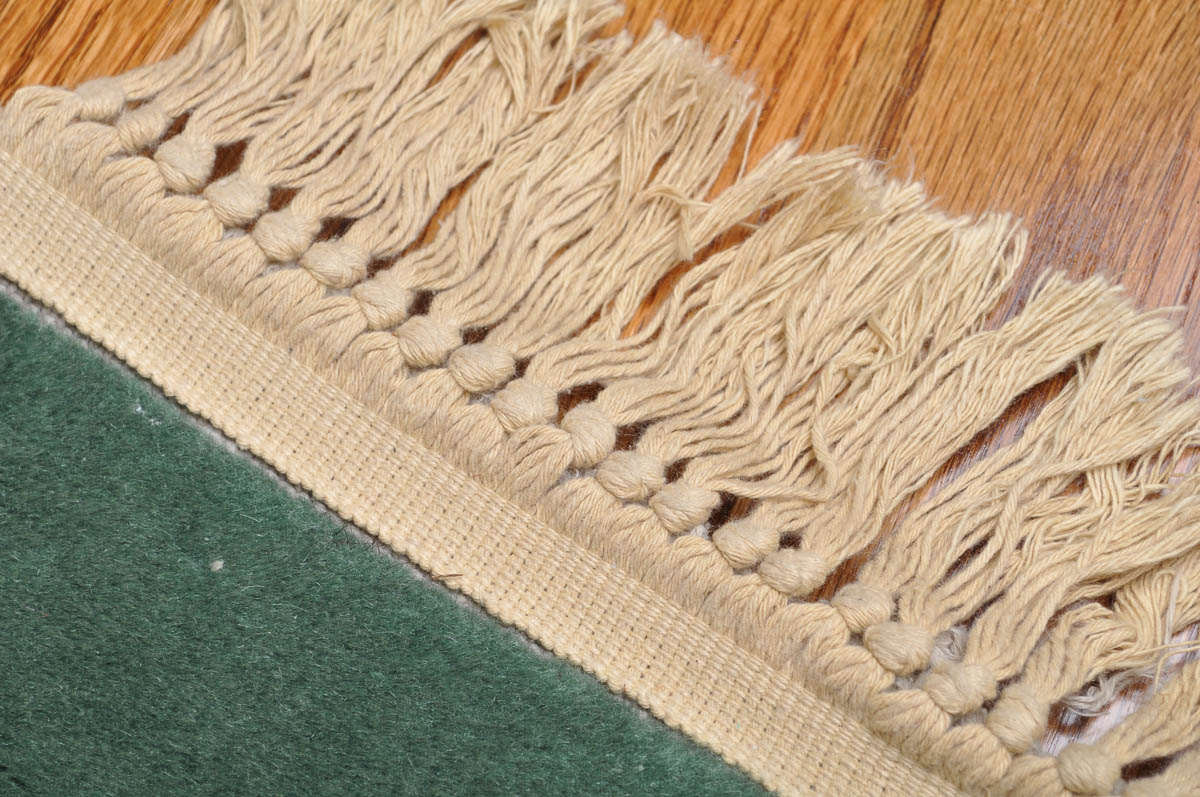 Teal Floral Accent Rug