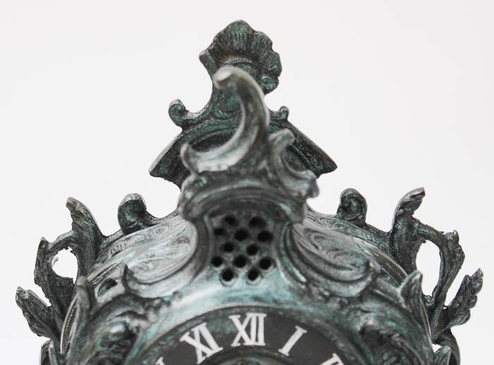 Ornate Cast Iron Mantle Clock