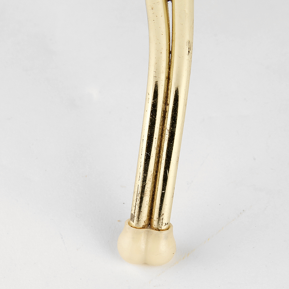 Brass Pink Seated Vanity Stool