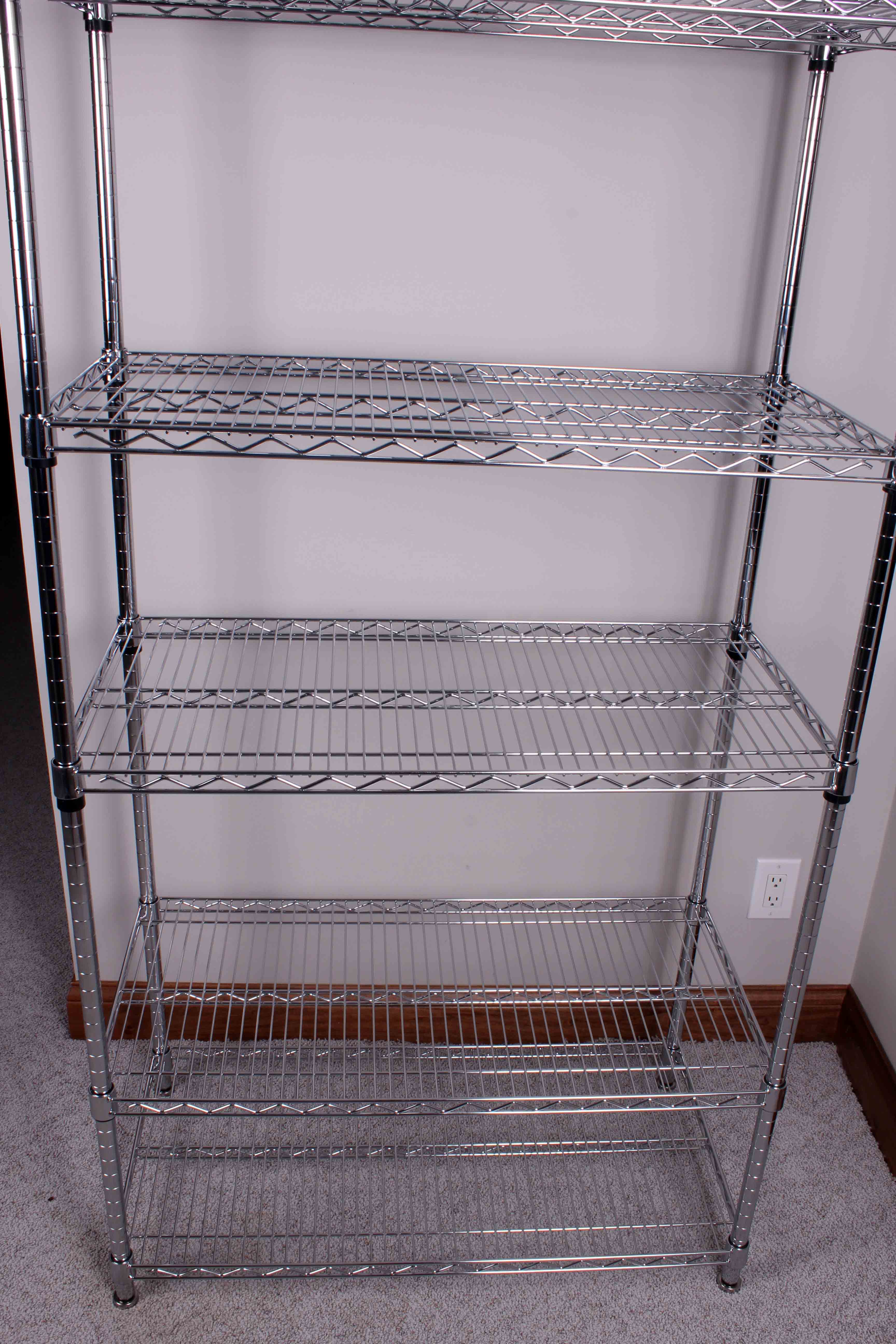 Pair of Wire Rack Shelving Units