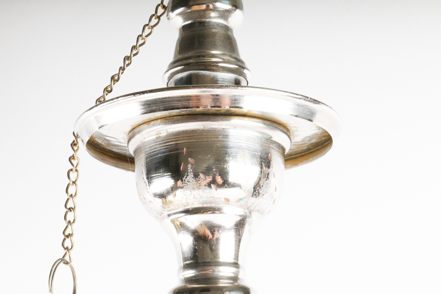 Glass and Metal Hookah with Ceramic Bowl