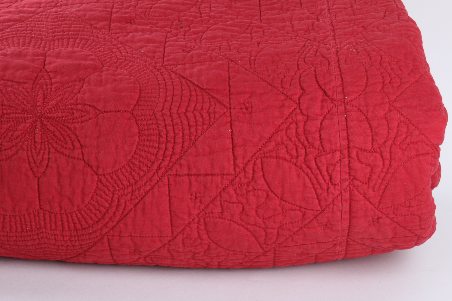 Red Matelassé Quilt