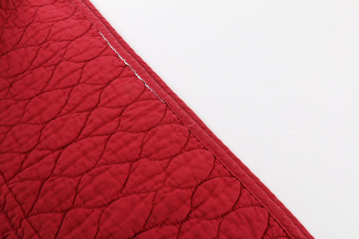 Red Matelassé Quilt