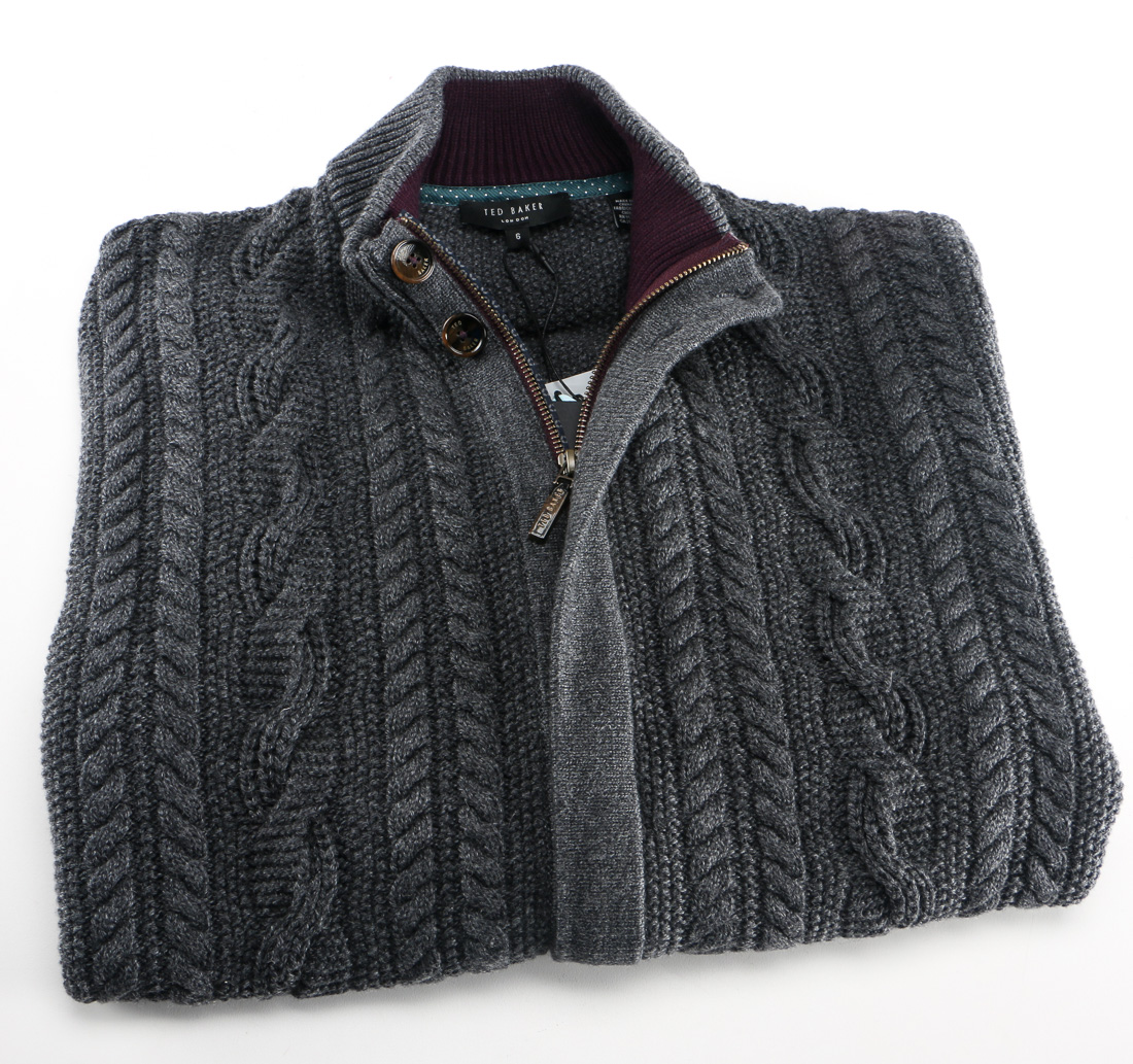Ted Baker Zippered Cardigan Sweater