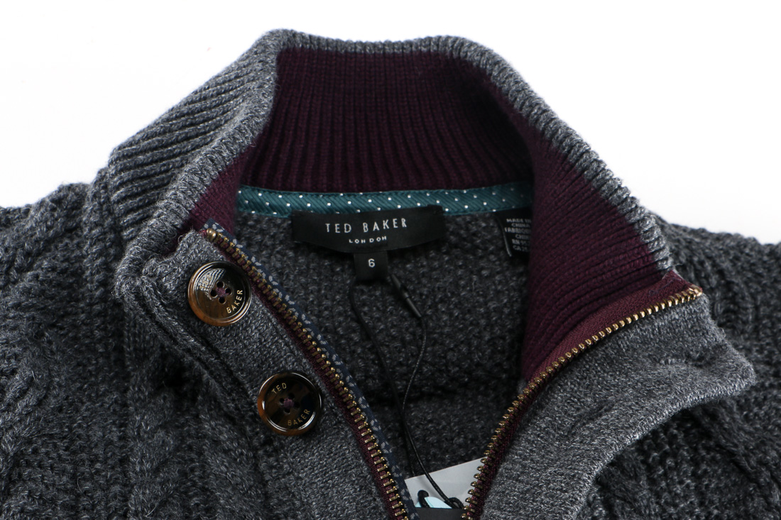 Ted Baker Zippered Cardigan Sweater