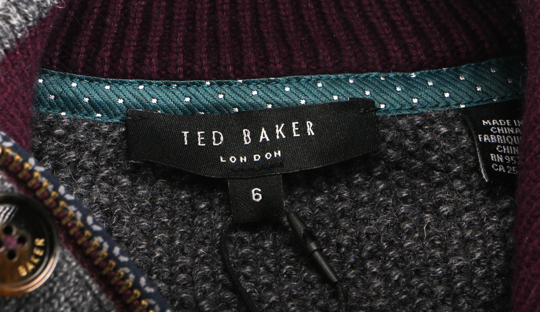 Ted Baker Zippered Cardigan Sweater