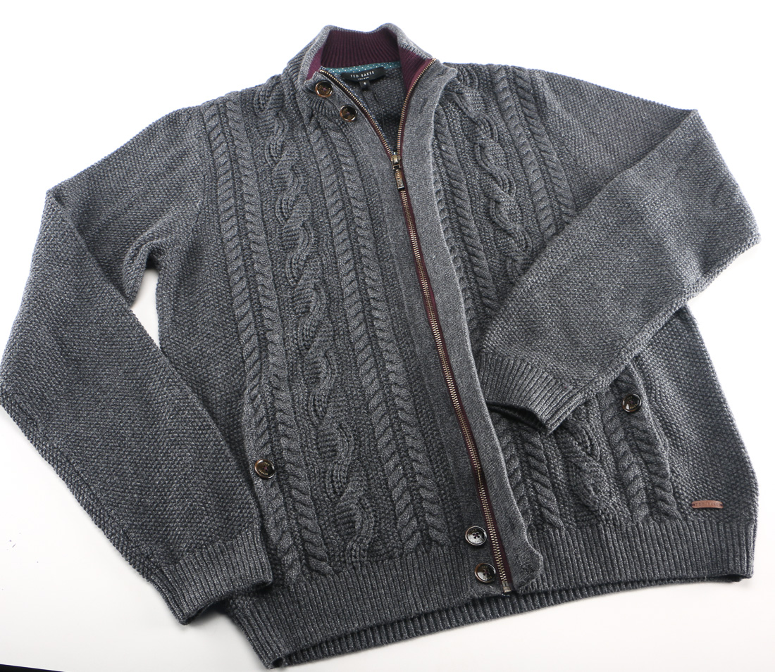 Ted Baker Zippered Cardigan Sweater