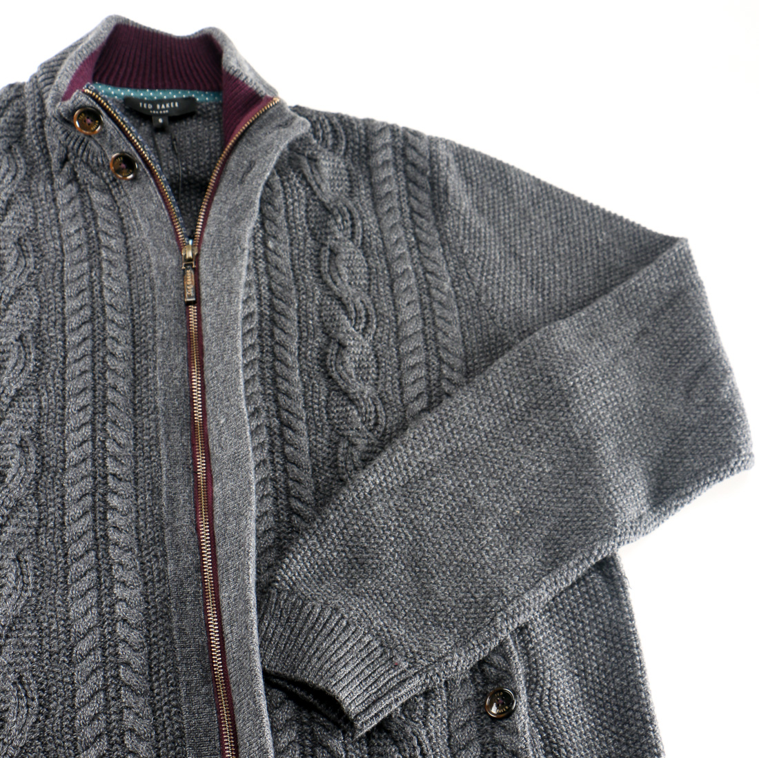 Ted Baker Zippered Cardigan Sweater